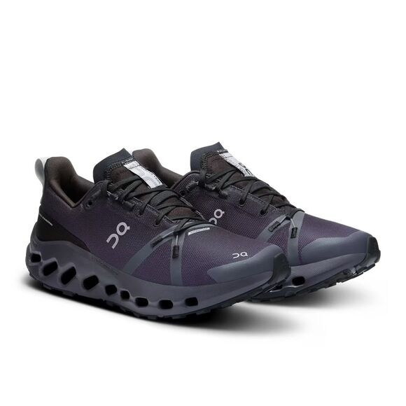 ON CLOUD WOMEN'S CLOUDSURFER TRAIL WP ATHLETIC SNEAKERS BLACK NWOB $180 - Picture 1 of 9